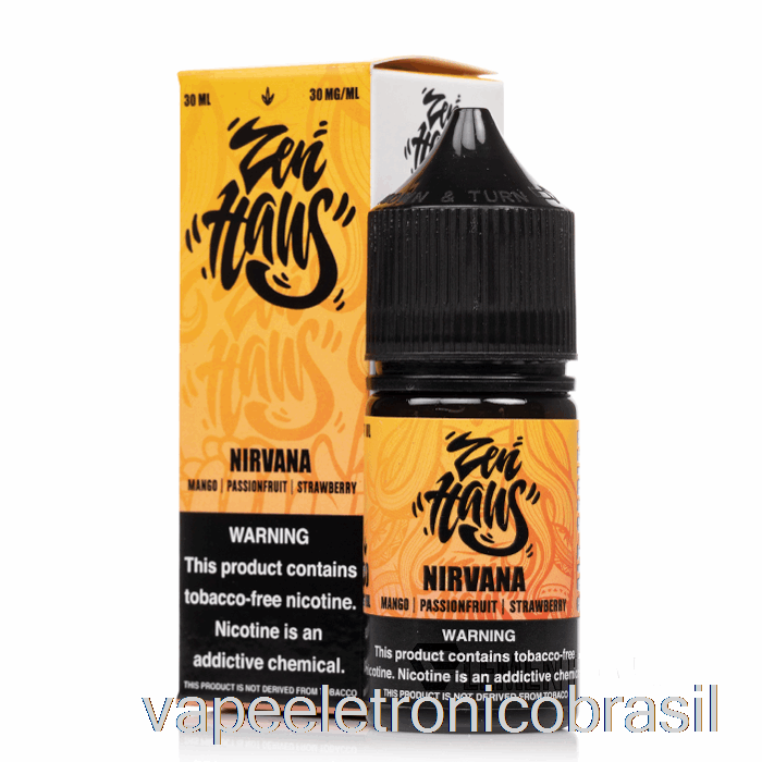 Vape Eletrônico Nirvana - Sais Zen Haus - 30ml 30mg